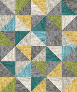 Made You Look 8 Triangle Patchwork - Kiwi