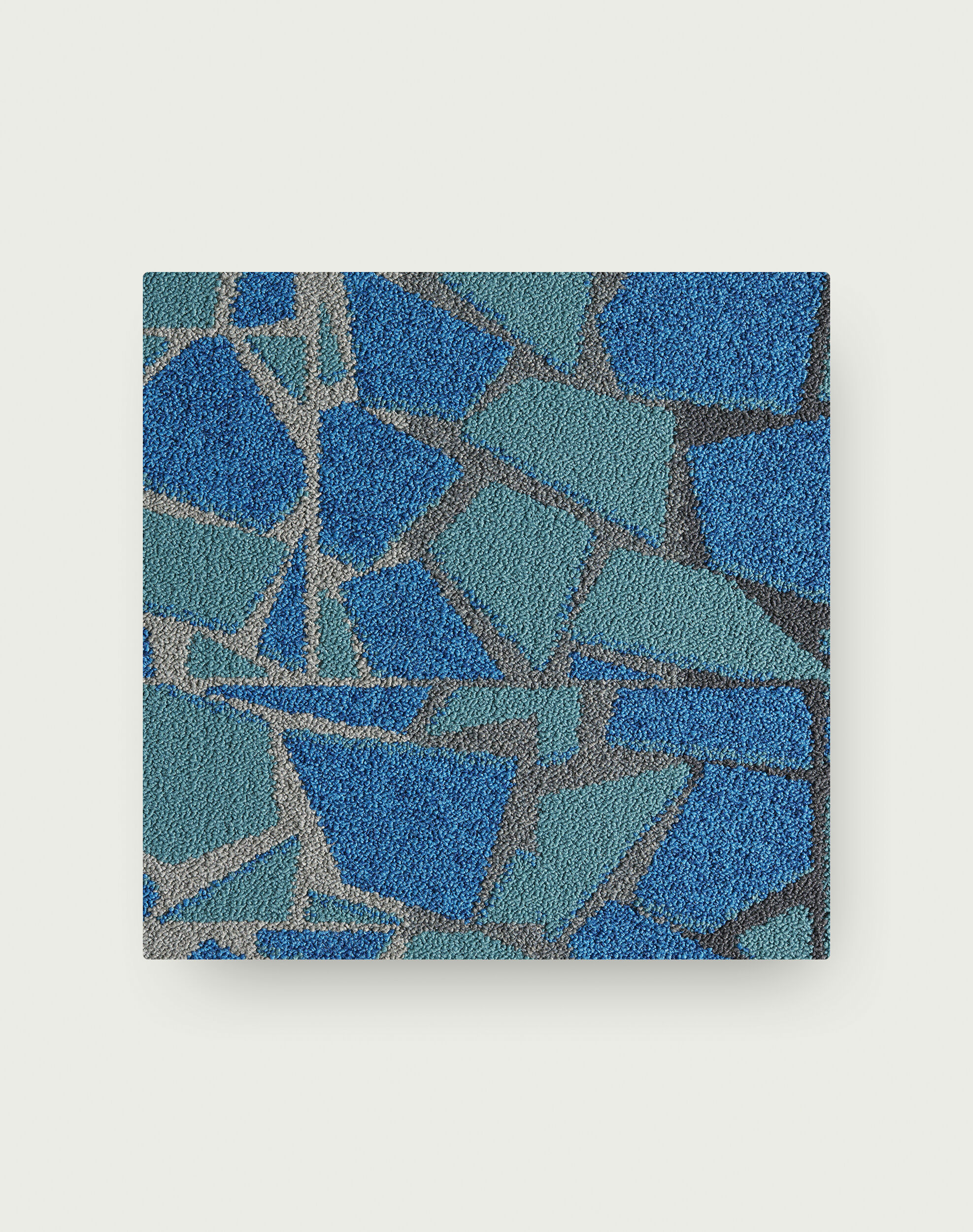 Rue - Teal: Patterned Area Rugs & Carpet Tiles by FLOR