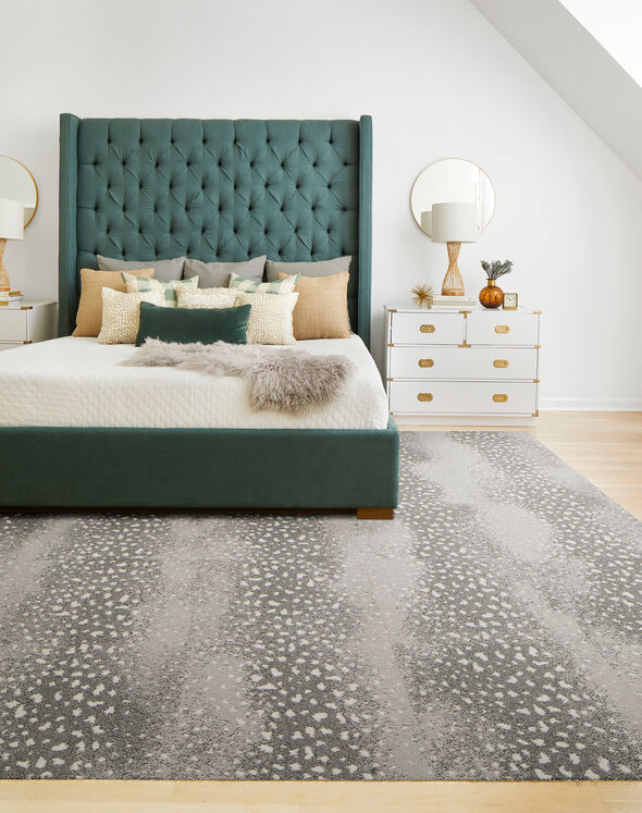 Doe Re Mi - Grey: Patterned Area Rugs & Carpet Tiles by FLOR
